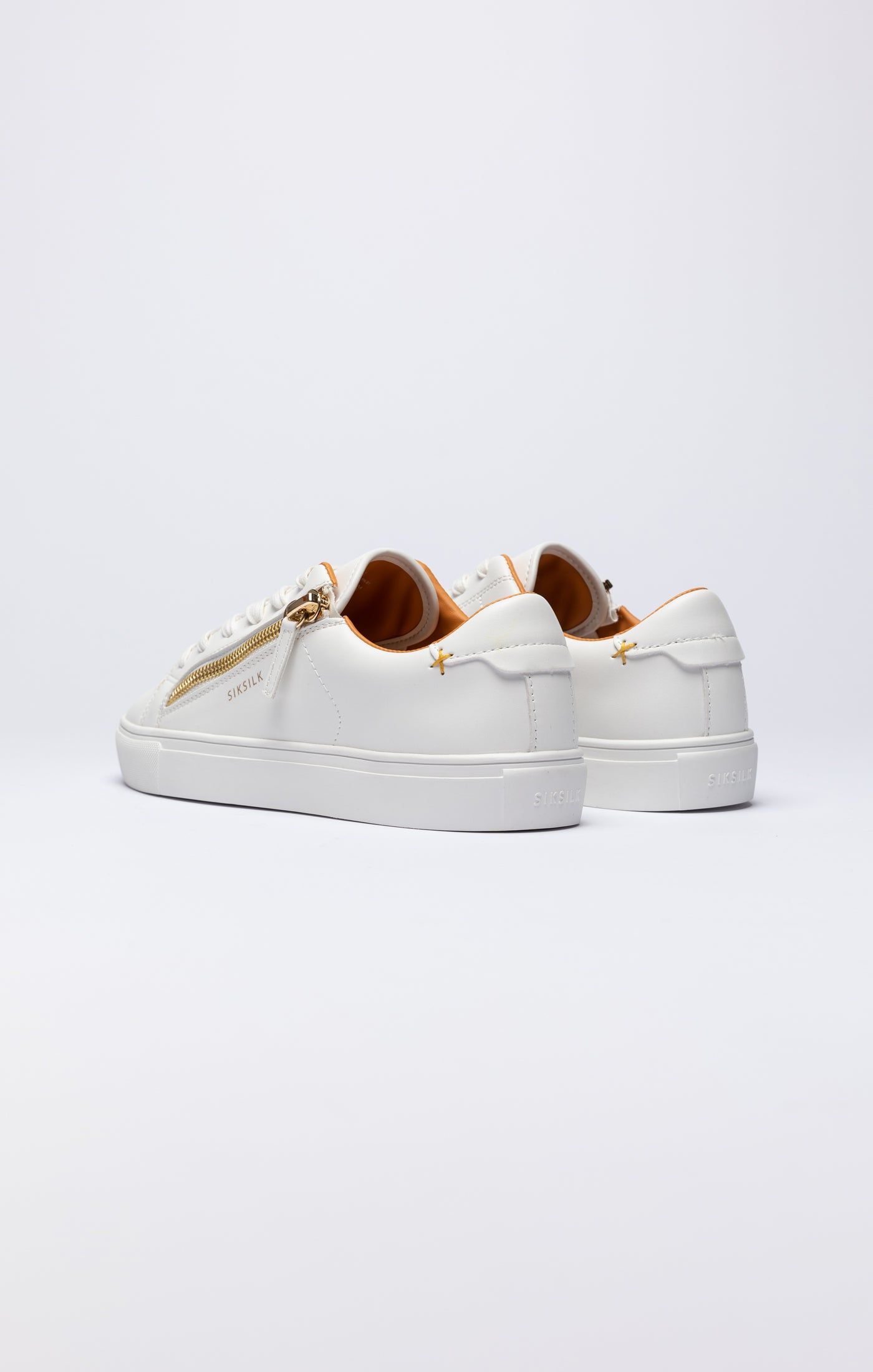 White Classic Trainer With Functional Zip sold by Siksilk product image thumbnail 4