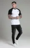 White Black Raglan T-Shirt sold by Siksilk