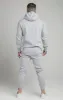 Grey Marl Essential Muscle Fit Overhead Hoodie sold by Siksilk