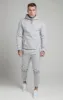 Grey Marl Essential Muscle Fit Overhead Hoodie sold by Siksilk