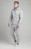 Grey Marl Essential Muscle Fit Overhead Hoodie sold by Siksilk