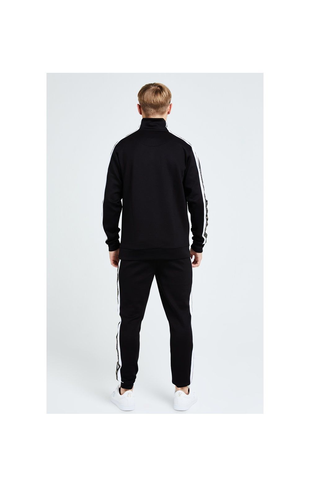 Illusive London Diverge 1/4 Zip Hoodie Black Gold & White sold by Siksilk product image thumbnail 7