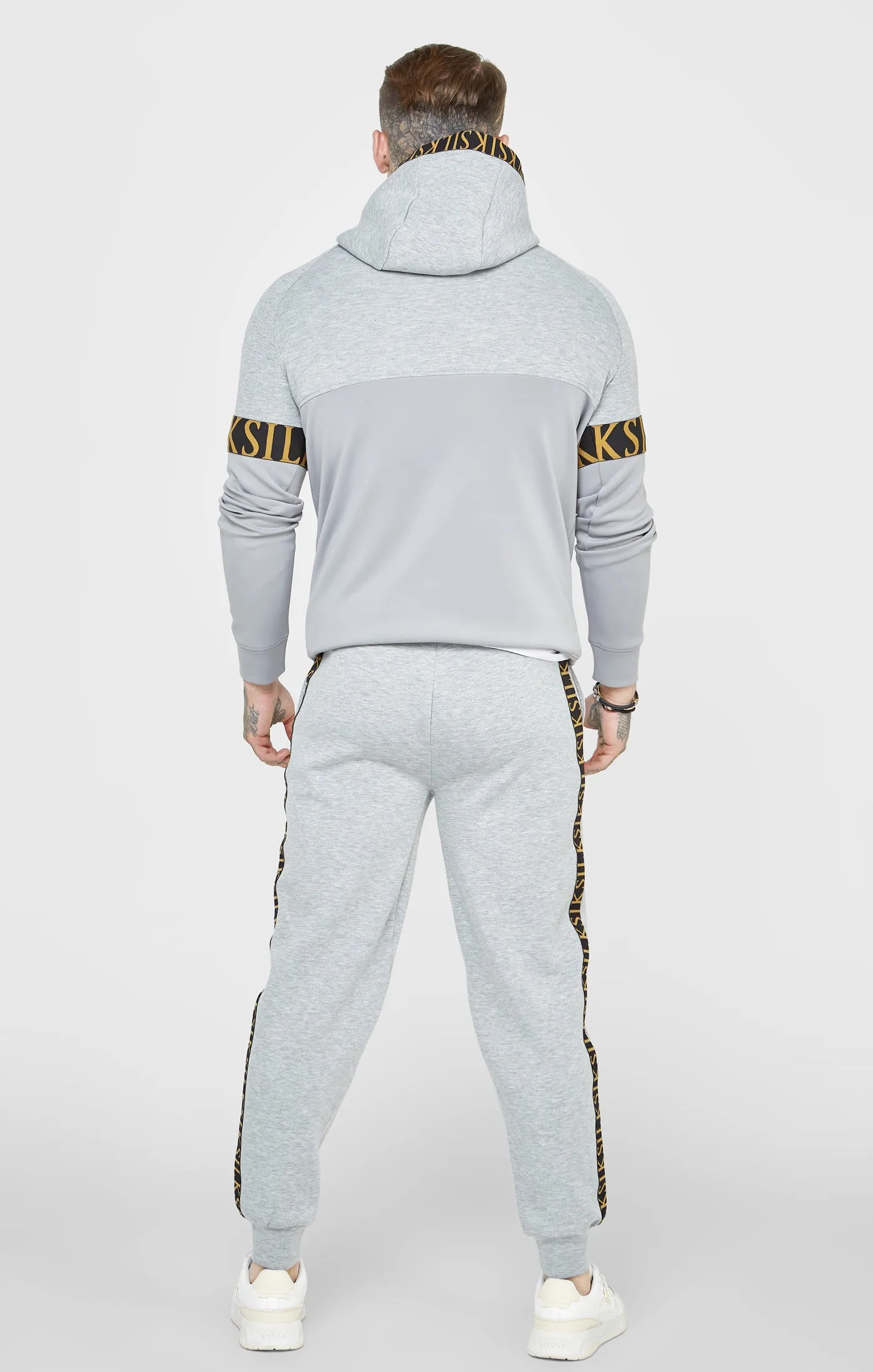 Grey Marl Overhead Hoodie sold by Siksilk product image thumbnail 5