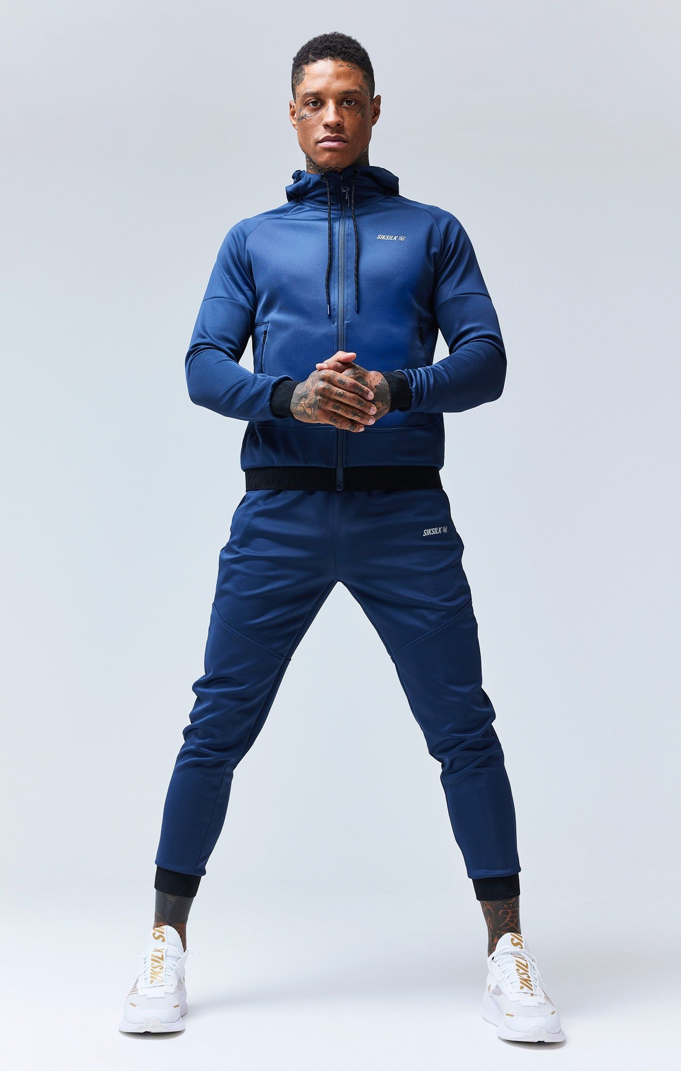 Grey Sports Zip Through Jacket sold by Siksilk product image thumbnail 6