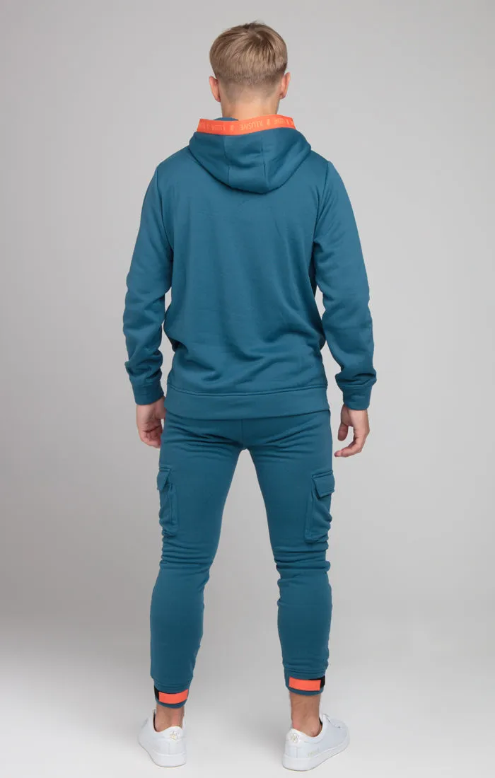 Boys Illusive Blue Taped Overhead Hoodie sold by Siksilk product image thumbnail 5