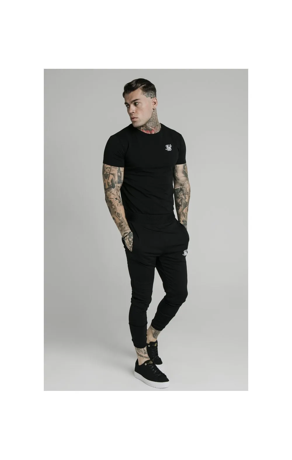 Black Agility Track Pant sold by Siksilk product image thumbnail 5