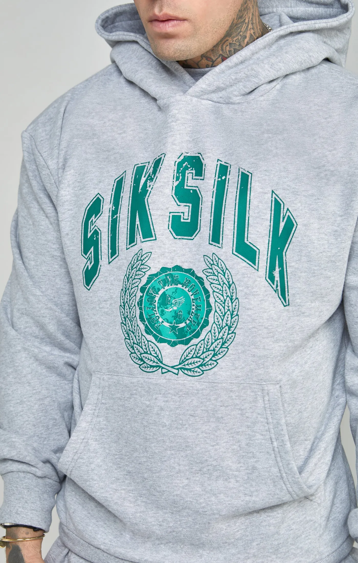 Oversized Varsity Logo Hoodie sold by Siksilk product image thumbnail 3