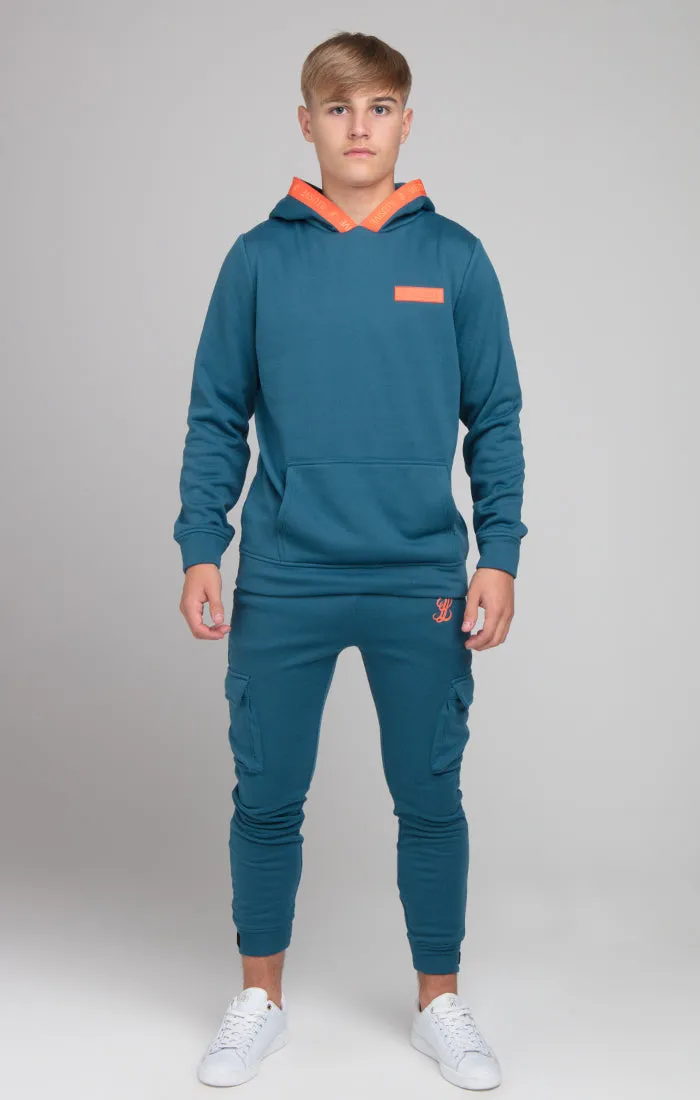 Boys Illusive Blue Taped Overhead Hoodie sold by Siksilk product image thumbnail 4