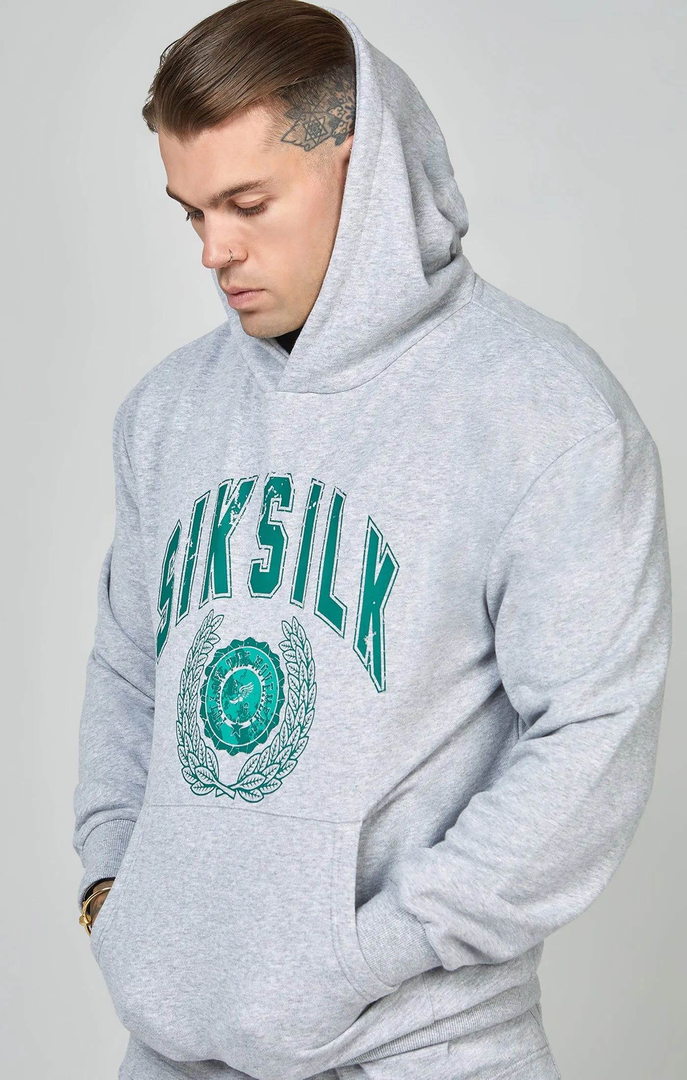 Oversized Varsity Logo Hoodie sold by Siksilk product image thumbnail 4