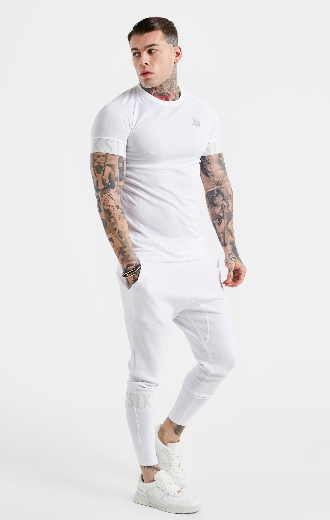 SikSilk Dynamic Track Pant - White sold by Siksilk product image thumbnail 3