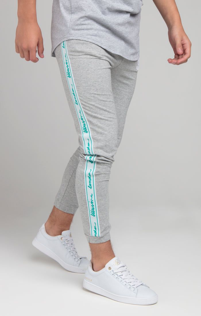 Boys Illusive Grey Marl Taped Jogger sold by Siksilk product image thumbnail 2