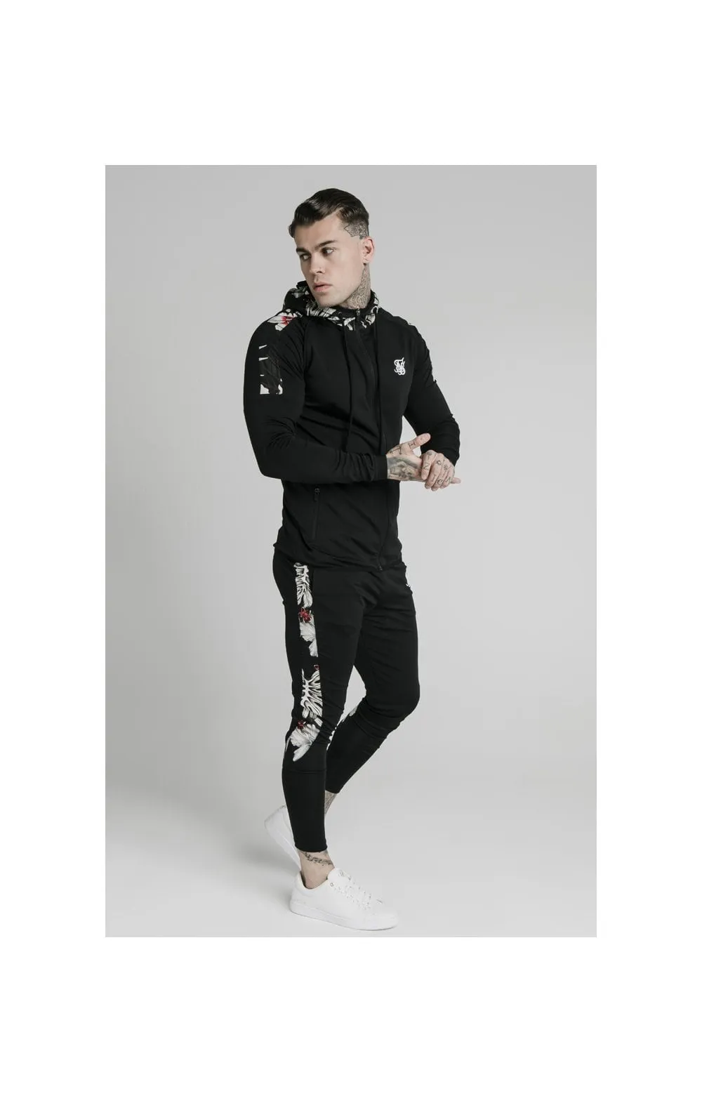 SikSilk Scope Zip Through Hoodie - Black sold by Siksilk product image thumbnail 5