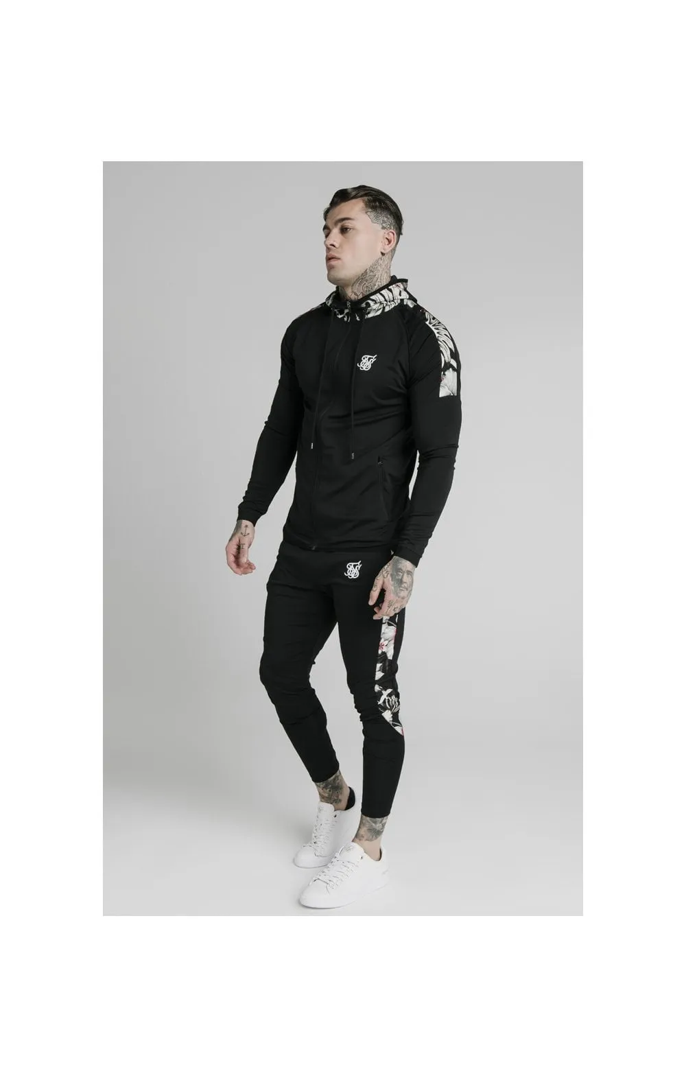 SikSilk Scope Zip Through Hoodie - Black sold by Siksilk product image thumbnail 3