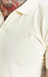 Ecru Smart Polo Shirt sold by Siksilk