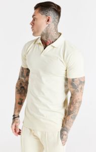 Ecru Smart Polo Shirt sold by Siksilk