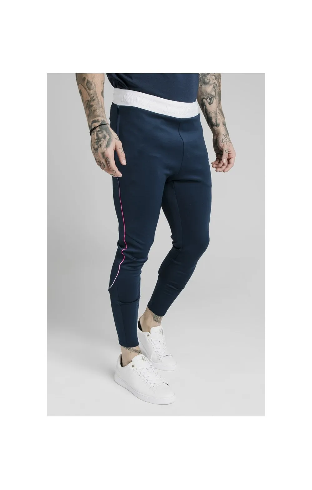 SikSilk Athlete Prestige Fade Track Pants - Navy sold by Siksilk product image thumbnail 2
