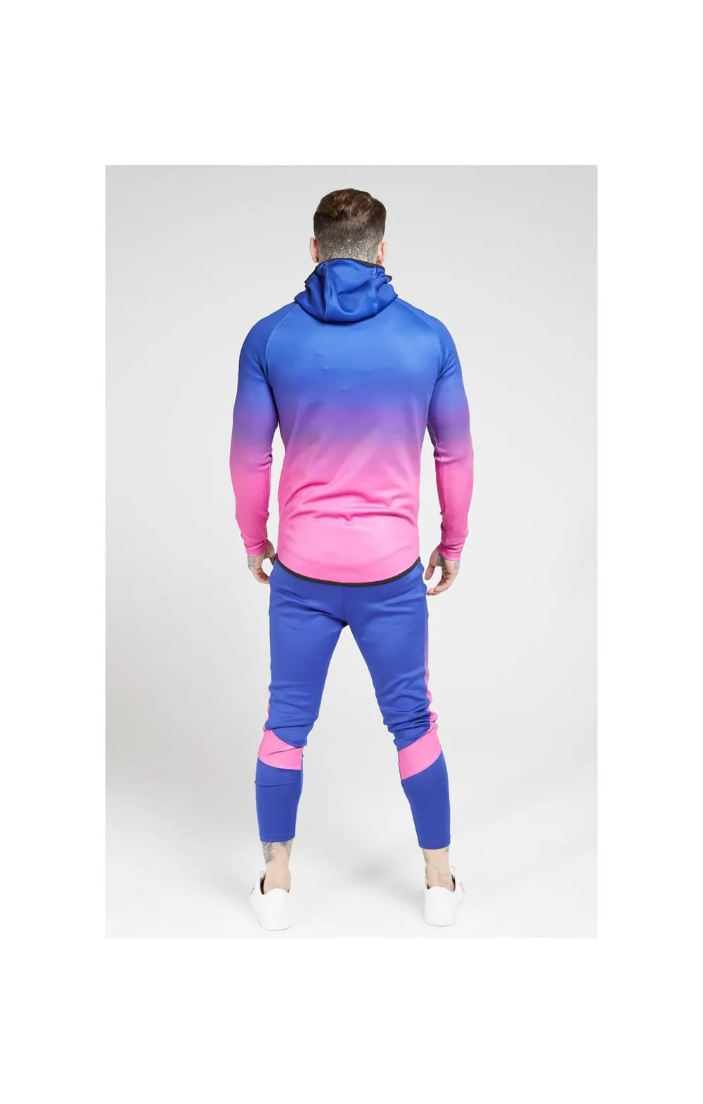 SikSilk Athlete Fade Zip Through Hoodie – Blue Neon sold by Siksilk product image thumbnail 5