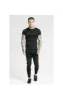 SikSilk S/S Iridescent Tech Tee - Black sold by Siksilk