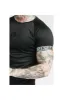 SikSilk S/S Iridescent Tech Tee - Black sold by Siksilk