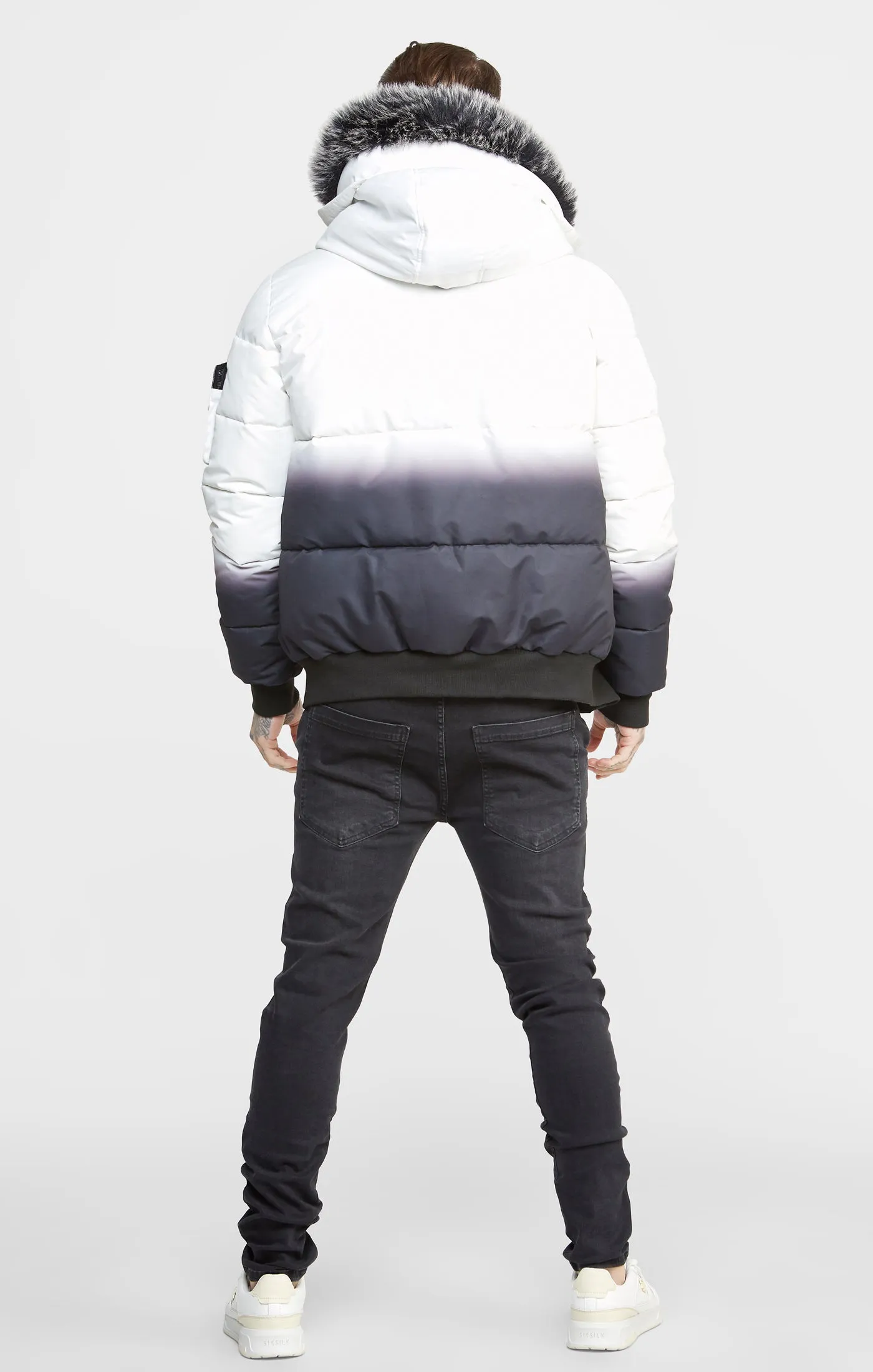 Black Fade Bomber Jacket sold by Siksilk product image thumbnail 5