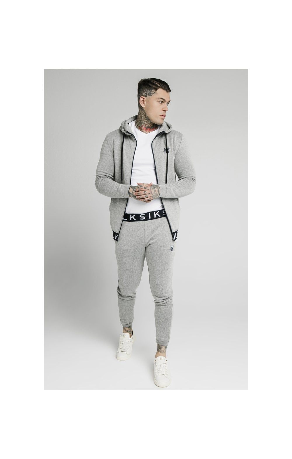 SikSilk Elastic Jacquard Pants - Grey sold by Siksilk product image thumbnail 4