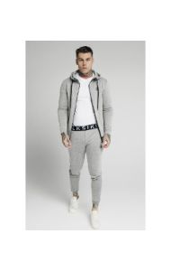 SikSilk Elastic Jacquard Pants - Grey sold by Siksilk