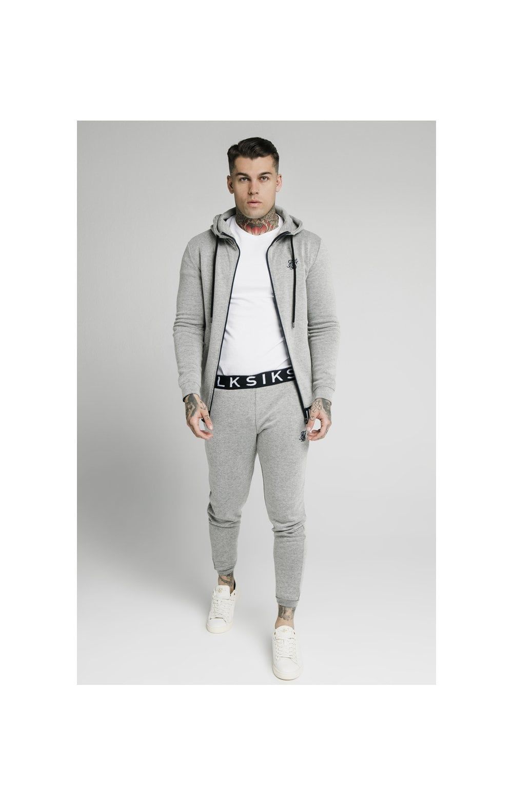 SikSilk Elastic Jacquard Pants - Grey sold by Siksilk product image thumbnail 5