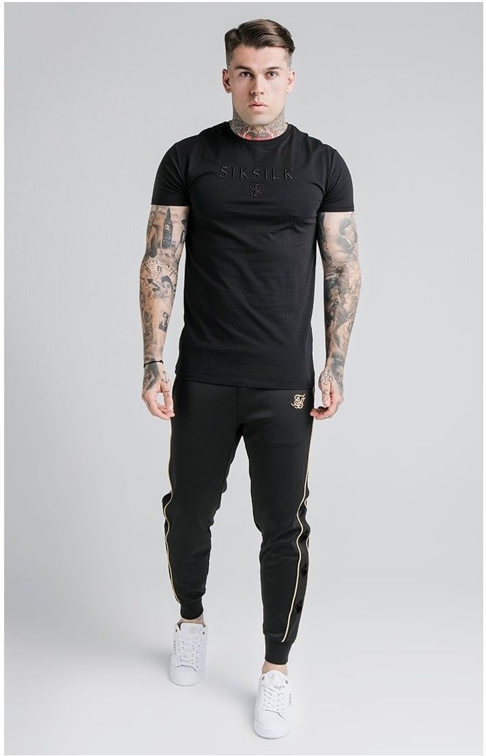 SikSilk S/S Astro Gym Tee - Black sold by Siksilk product image thumbnail 4