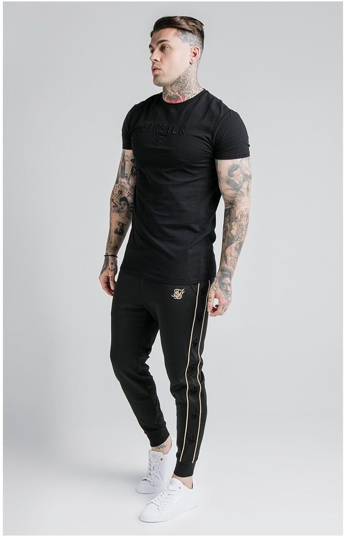 SikSilk S/S Astro Gym Tee - Black sold by Siksilk product image thumbnail 5