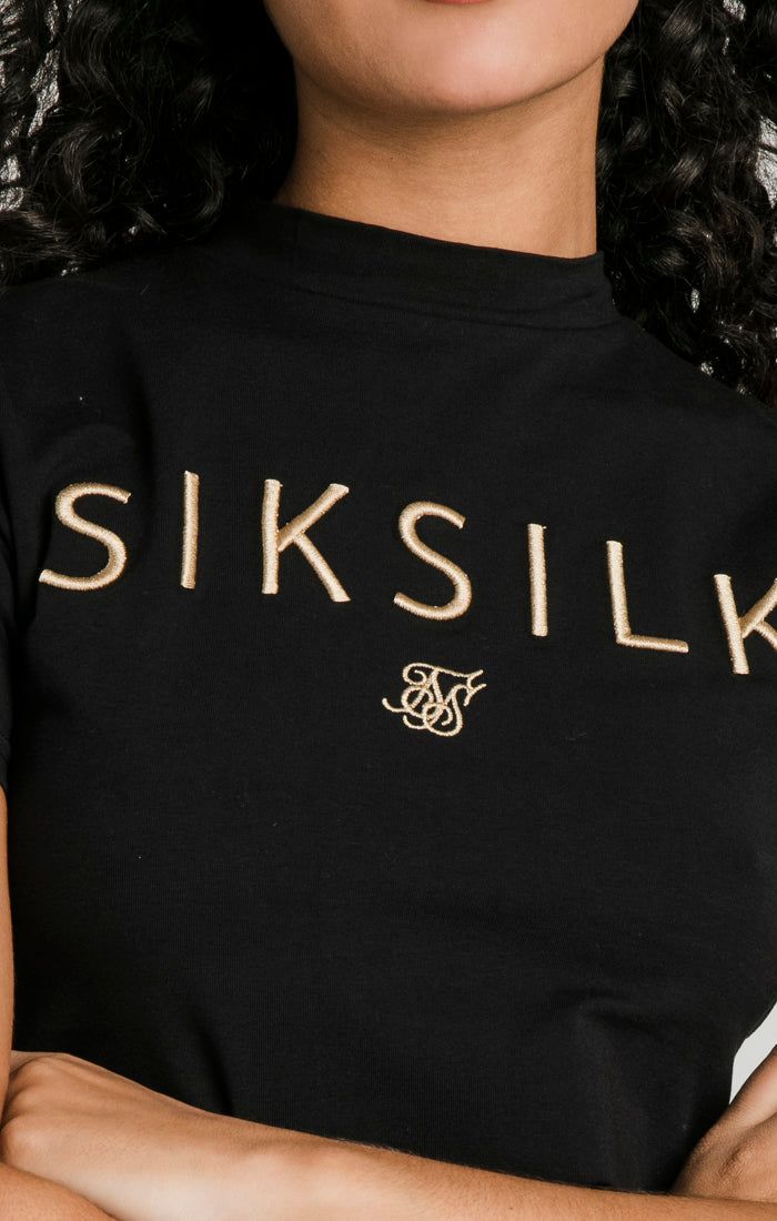 Black T-Shirt sold by Siksilk product image thumbnail 2