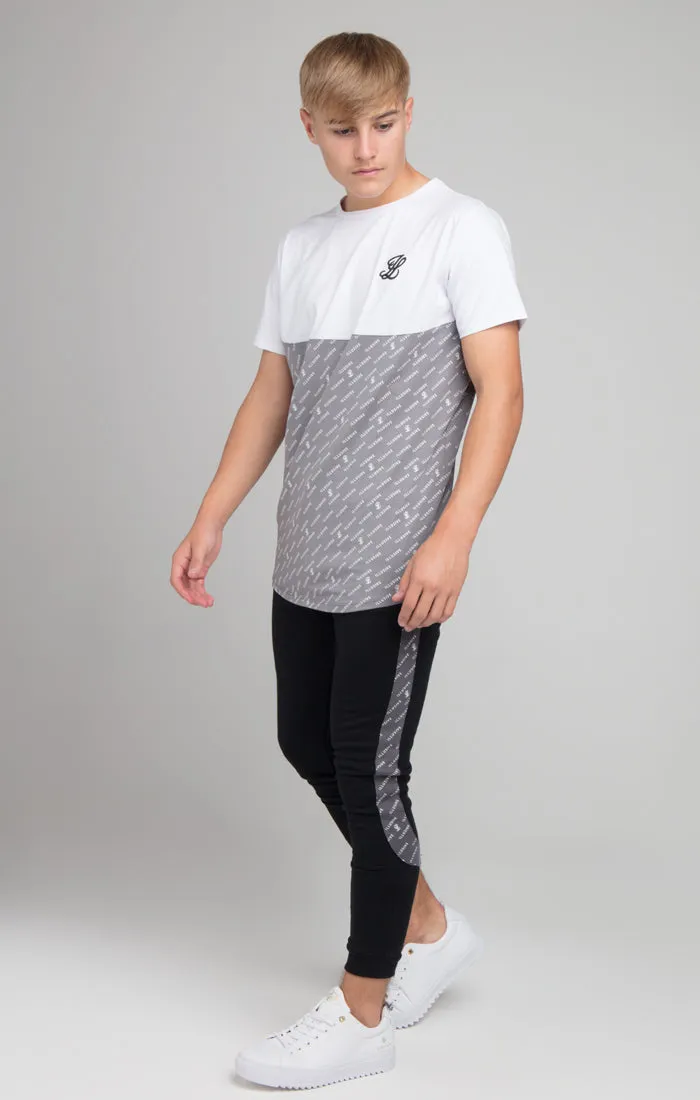 Boys Illusive White Cut And Sew T-Shirt sold by Siksilk product image thumbnail 2