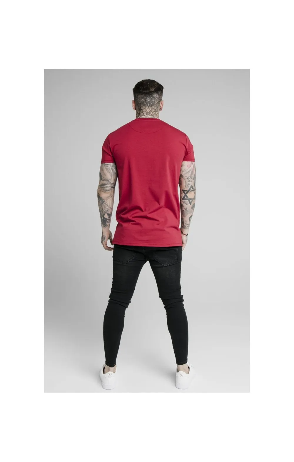 SikSilk Rhinestone Lion Tee - Deep Red sold by Siksilk product image thumbnail 4
