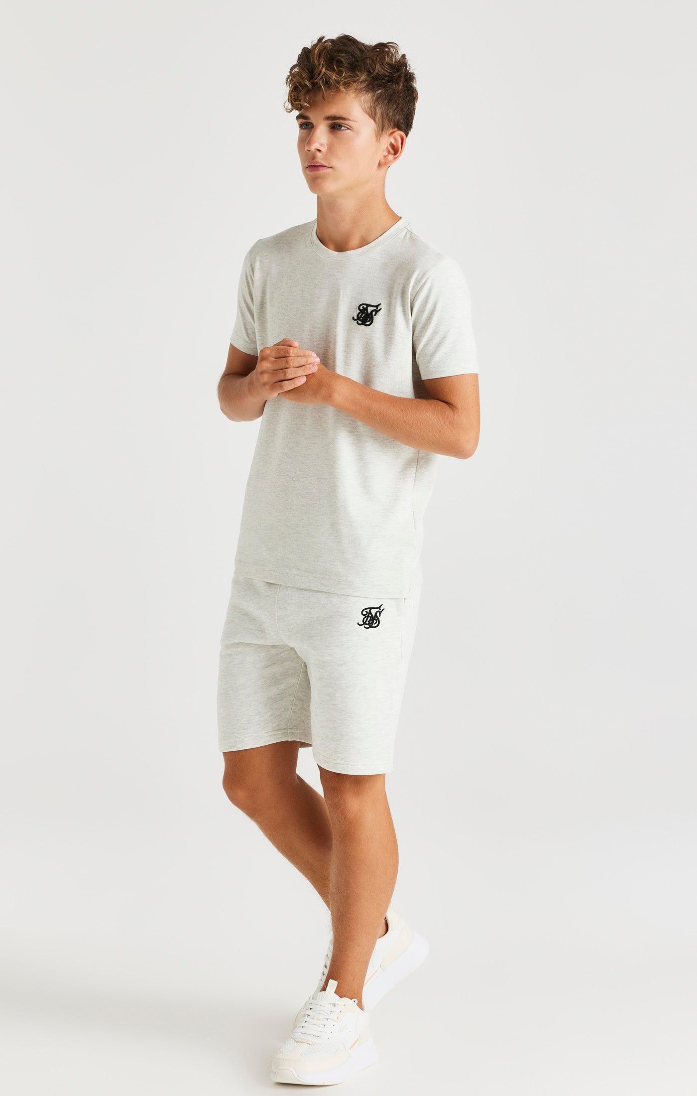 SikSilk Fleece Shorts - Snow Marl sold by Siksilk product image thumbnail 5