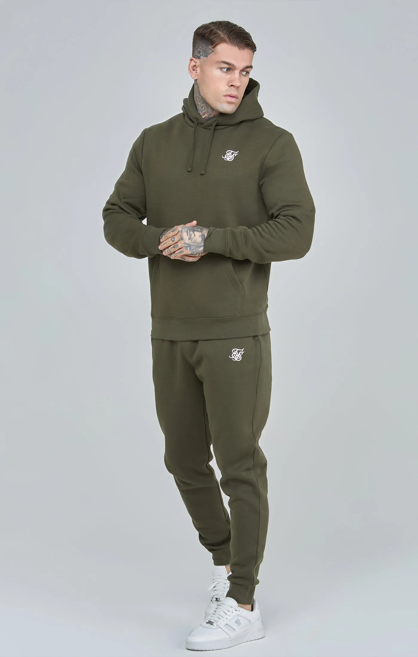 Khaki Essential Overhead Hoodie sold by Siksilk product image thumbnail 4