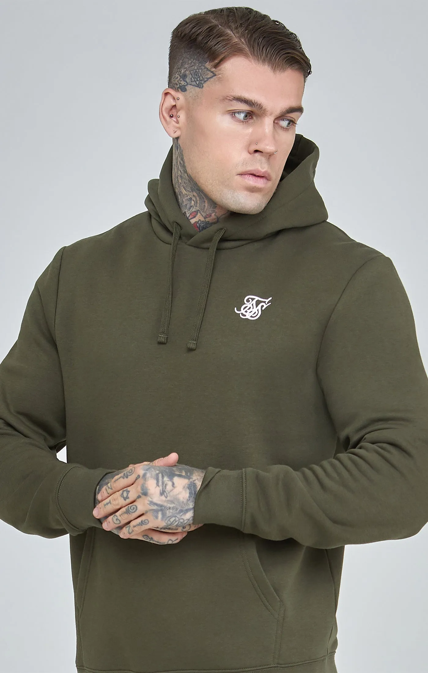 Khaki Essential Overhead Hoodie sold by Siksilk