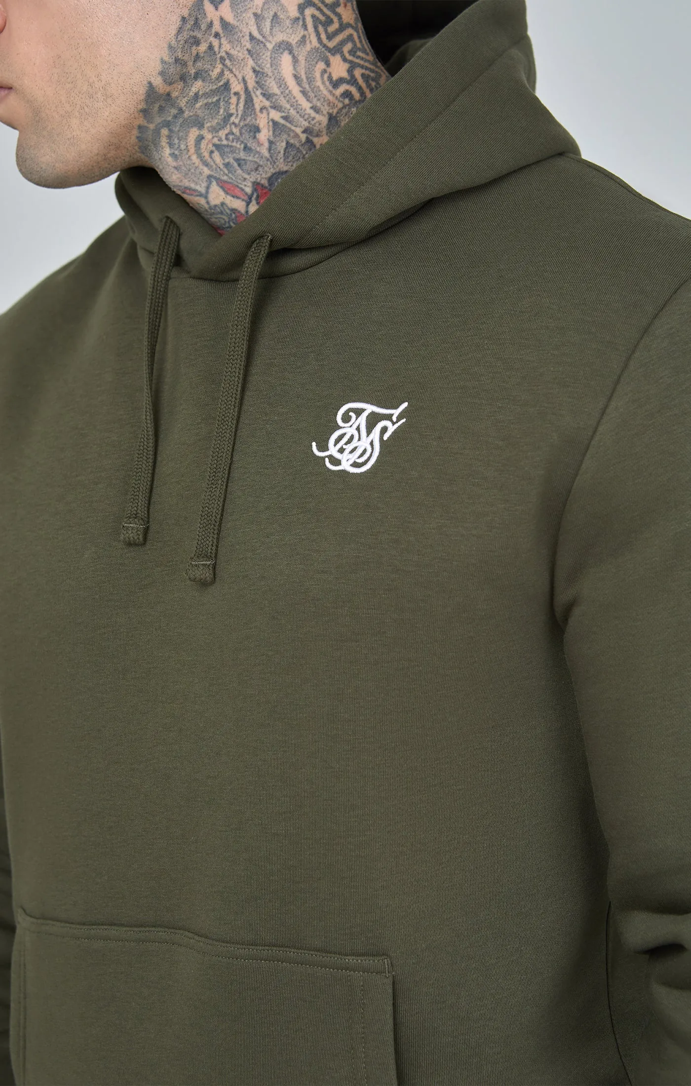 Khaki Essential Overhead Hoodie sold by Siksilk product image thumbnail 3