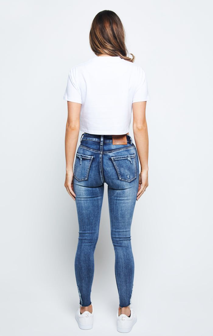 SikSilk Prestige Crop Tee - White sold by Siksilk product image thumbnail 5