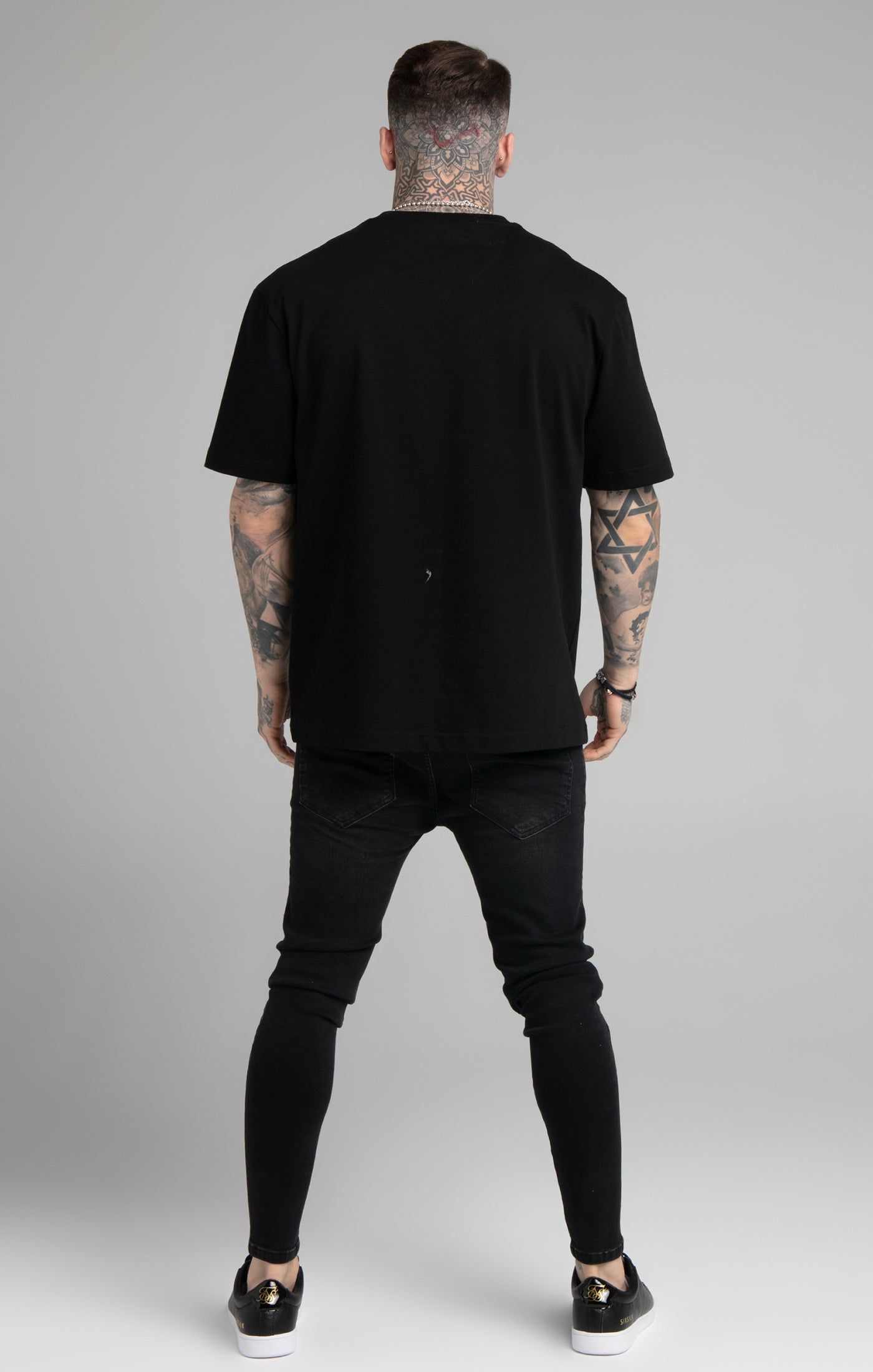 Black Relaxed Fit T-Shirt sold by Siksilk product image thumbnail 5
