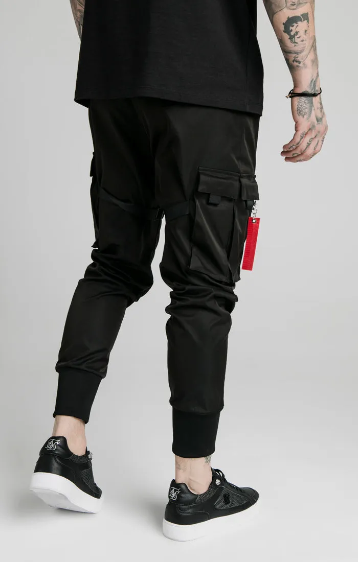 Black Essential Combat Cargo Pant sold by Siksilk product image thumbnail 4