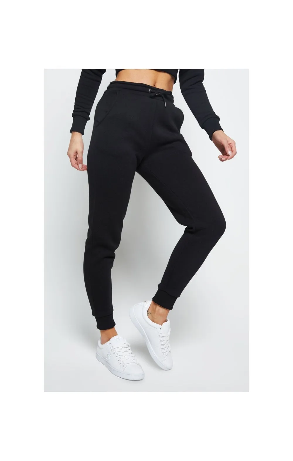 Black Essential Track Pant sold by Siksilk product image thumbnail 2