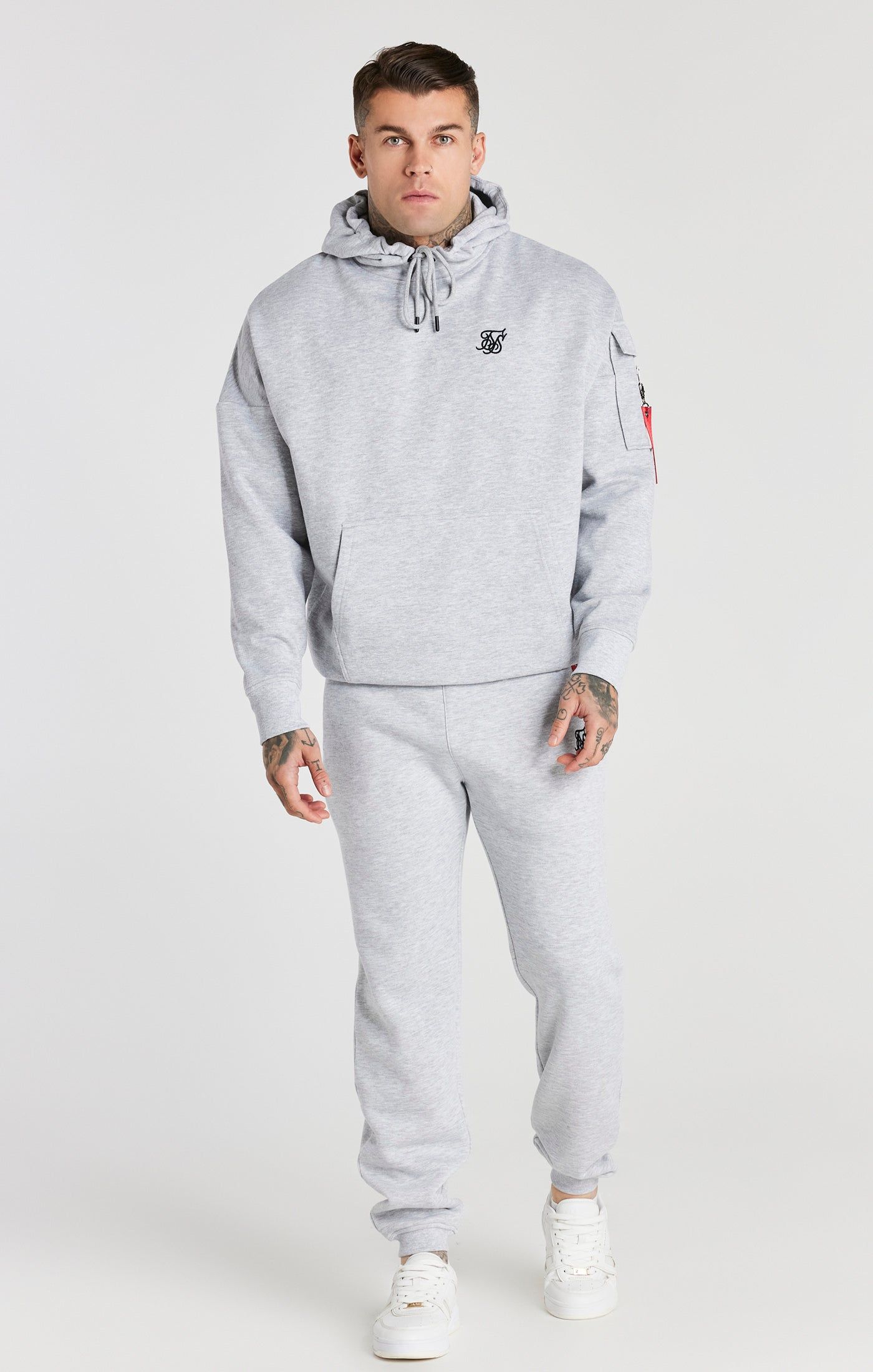Grey Overhead Flight Hoodie sold by Siksilk product image thumbnail 3