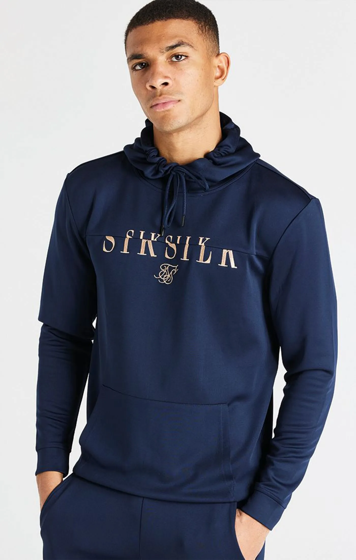 Navy Division Overhead Hoodie sold by Siksilk
