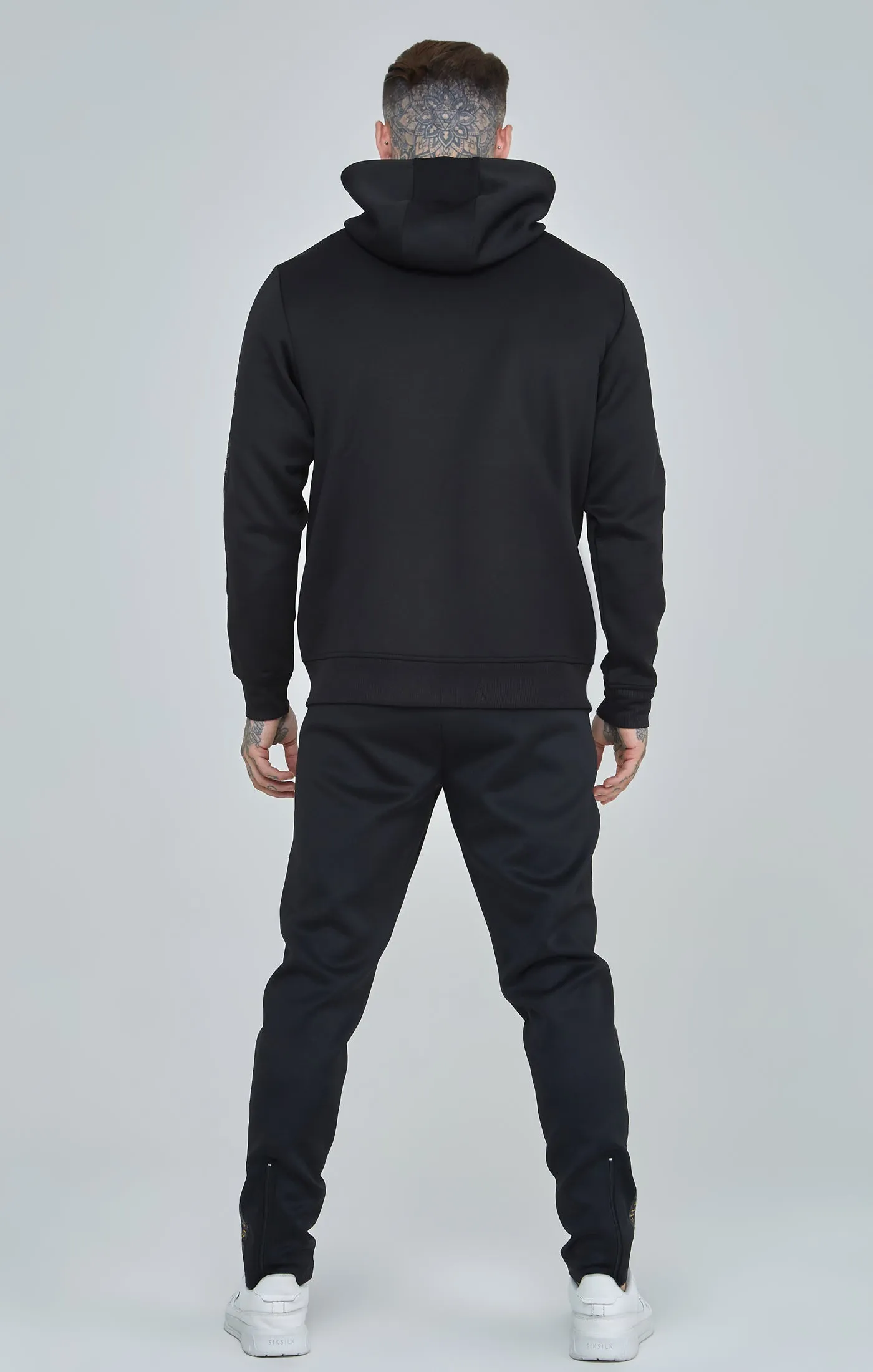 Black Gold Taped Zip-Thru Hoodie sold by Siksilk product image thumbnail 5