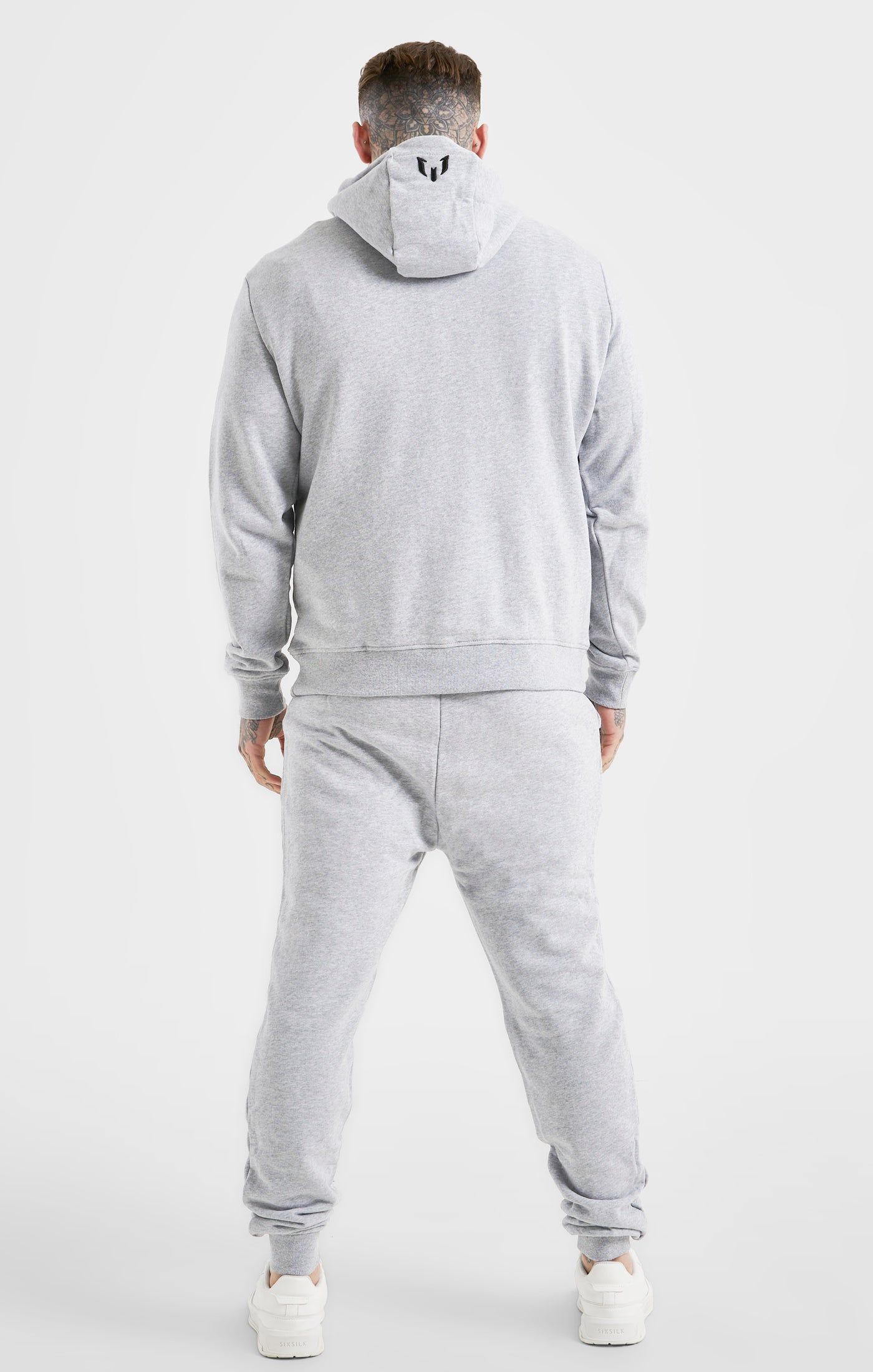 Messi x SikSilk Grey Fleece Overhead Hoodie sold by Siksilk product image thumbnail 5