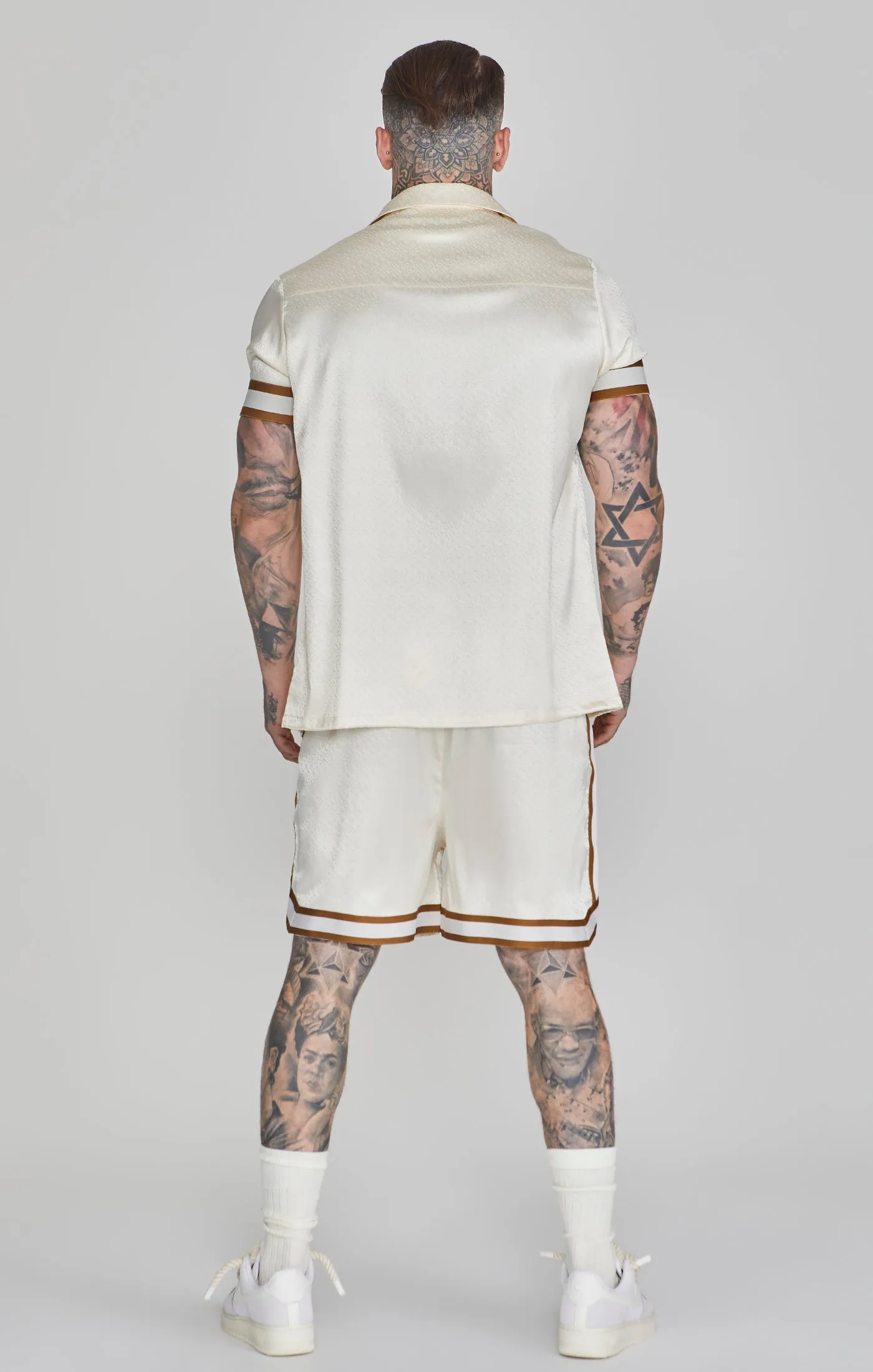Ecru Resort Shirt sold by Siksilk product image thumbnail 5