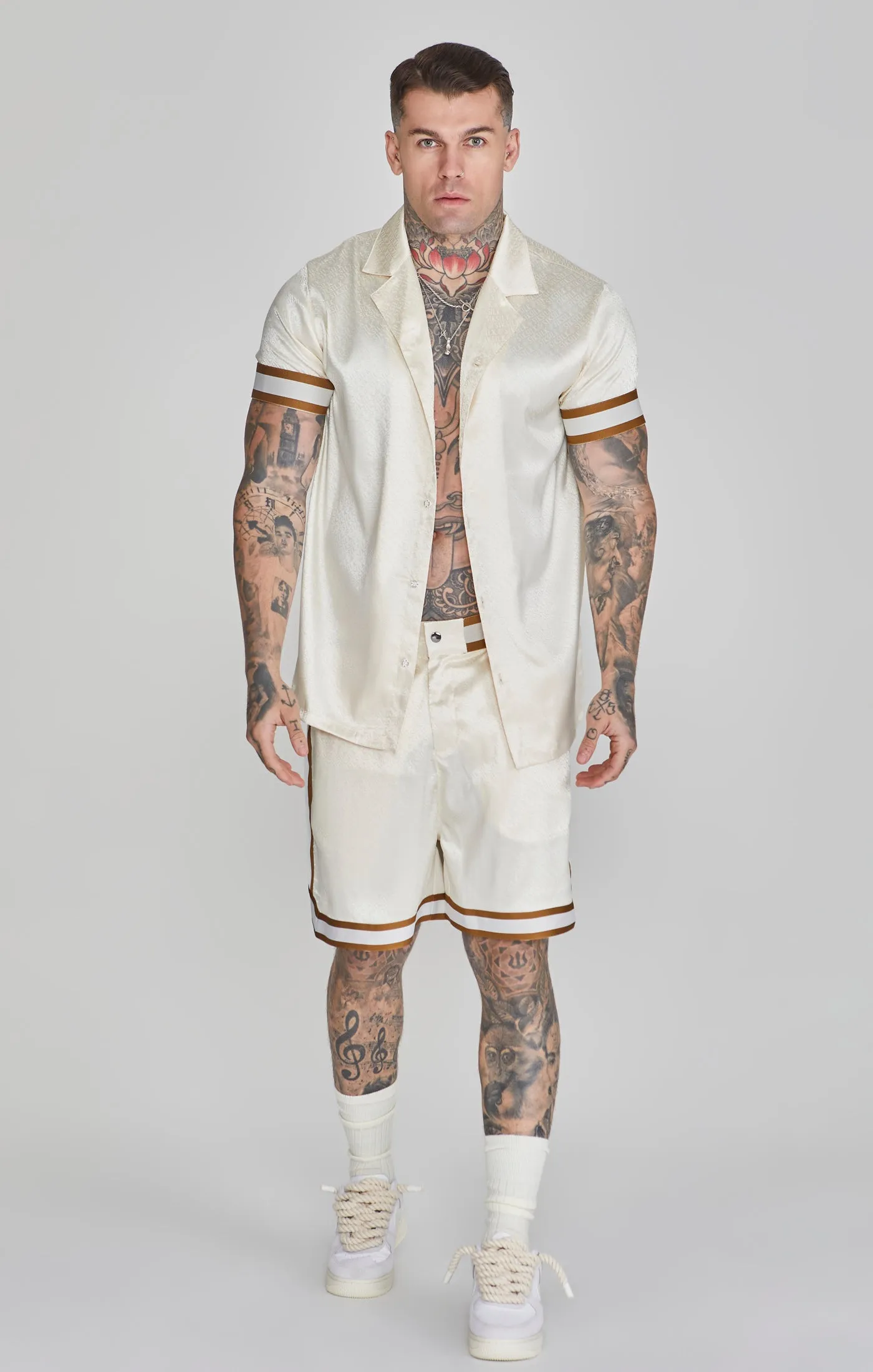 Ecru Resort Shirt sold by Siksilk product image thumbnail 2