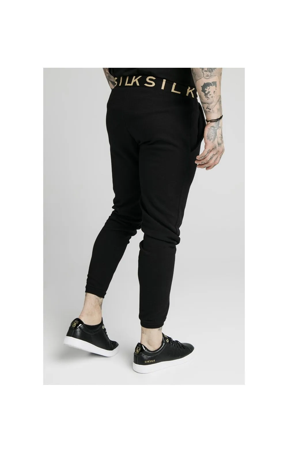 SikSilk Elastic Jacquard Pants - Black sold by Siksilk product image thumbnail 2