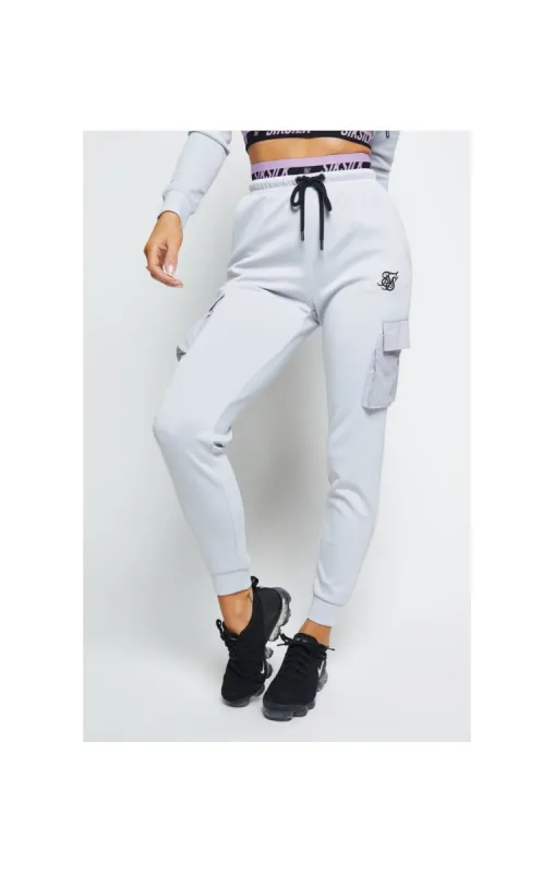 SikSilk Divergent Cargo Joggers - Grey sold by Siksilk