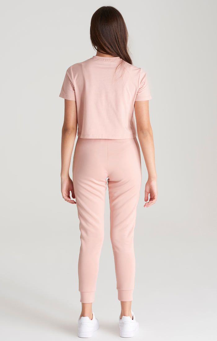 Girls Pink Taped Cropped T-Shirt sold by Siksilk product image thumbnail 7