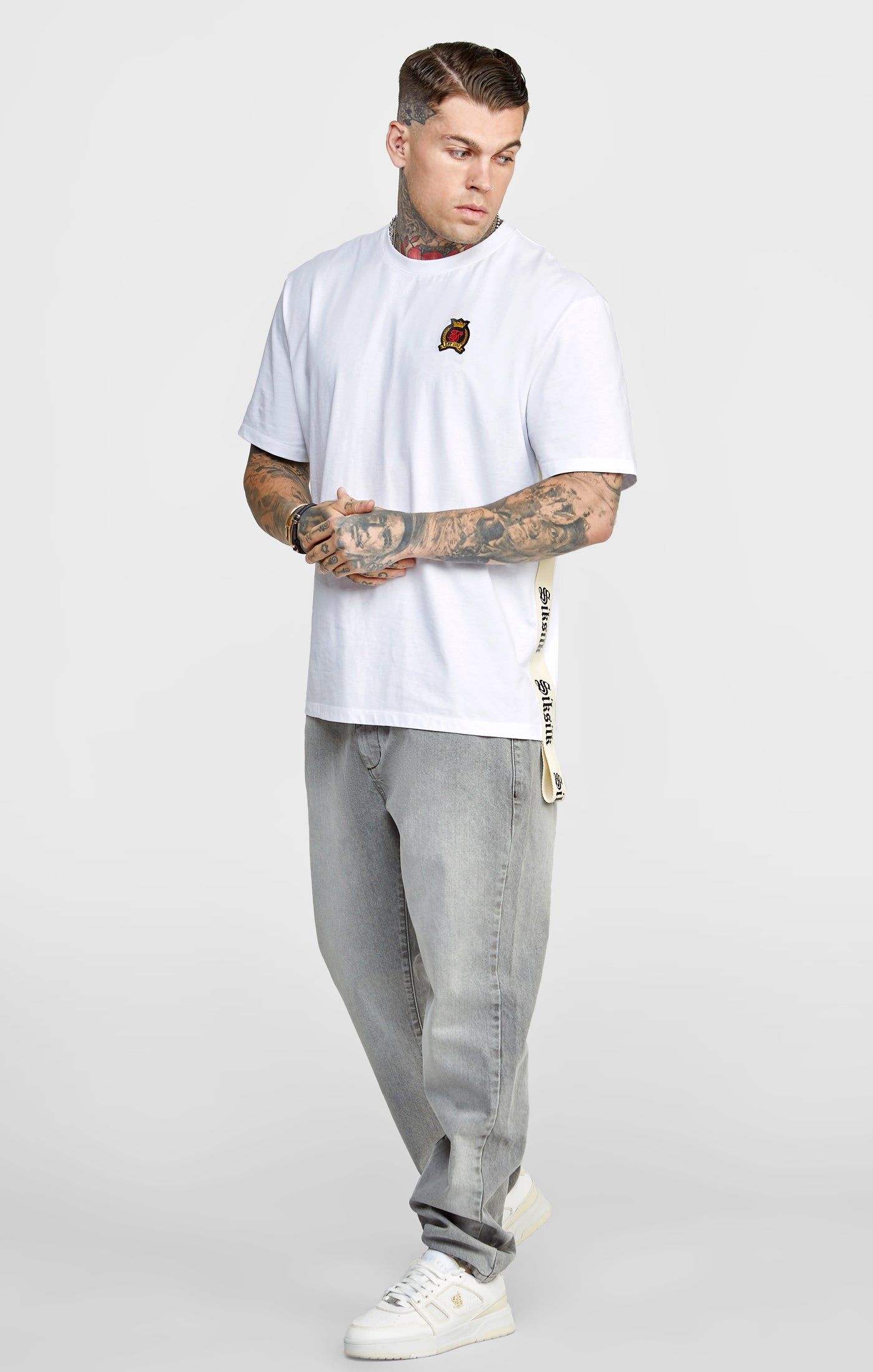 Grey Relaxed Fit Cargo Short sold by Siksilk product image thumbnail 3